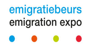logo van emigratiebeurs waar wij reclame werkzaamheden voor leveren